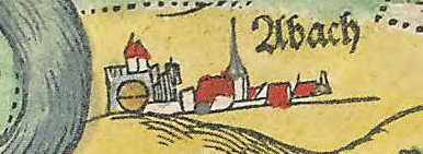 Burg Appach bei Apian 1568