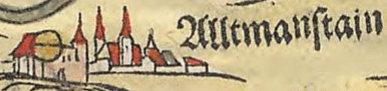 Kartenausschnitt bei Apian 1568