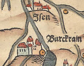 Kartenausschnitt bei Apian 1568