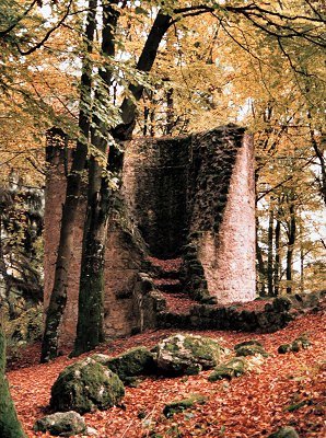 S&uuml;dlicher Mauerturm mit Ringmauerresten