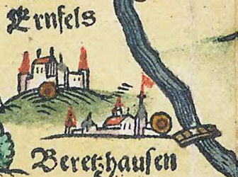 Kartenausschnitt bei Apian 1568