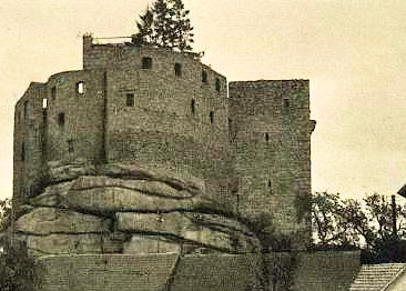 Falkenberg als Ruine 1930