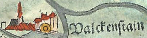 Kartenausschnitt bei Apian 1568