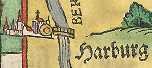 Kartenausschnitt bei Apian 1568
