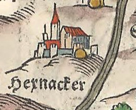 Kartenausschnitt bei Apian 1568