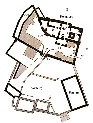 Grundriss von Hilpoltstein