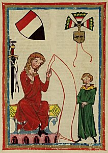 Minnesänger Berthold, Markgraf von Hohenburg (zum Vergrößern anklicken!)