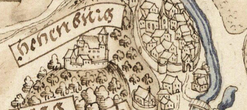 Kartenausschnitt bei Vogel um 1600
