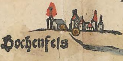 Kartenausschnitt bei Apian 1568