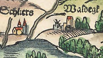 Kartenausschnitt bei Apian 1568