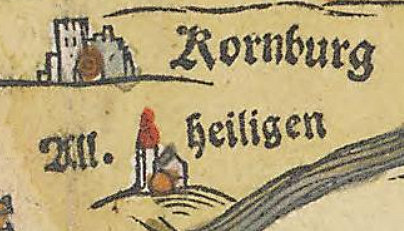 Kartenausschnitt bei Apian