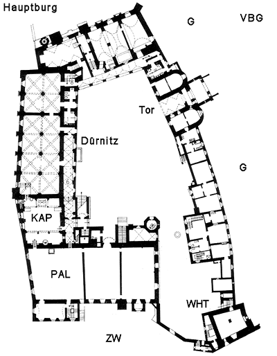 Grundriss der Hauptburg