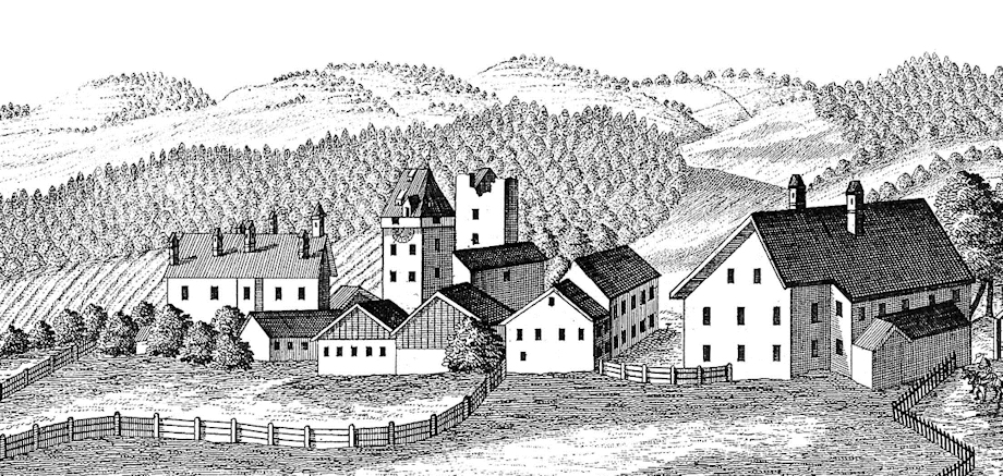 Ausschnitt aus dem Stich von Wening