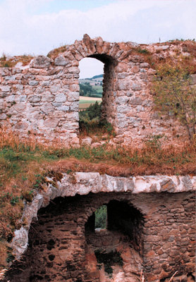 Fensternischen an der westlichen Turmwand