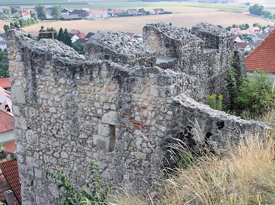 Ruine des Wohnbaus