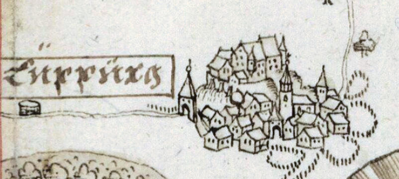 Kartenausschnitt bei Vogel 1600