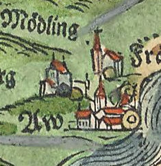 Kartenauschnitt bei Apian von 1568