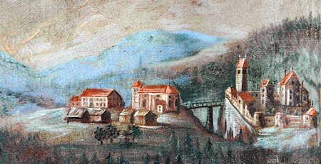 Burg und Ort Mitterfels 1750