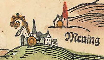 Kartenausschnitt bei Apian 1568