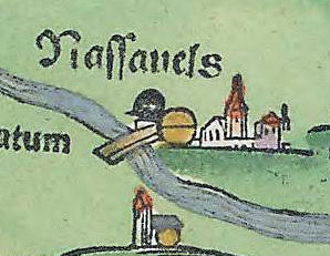 Kartenauschnitt von Apian 1563