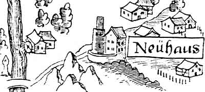 Ausschnitt aus hist. Karte