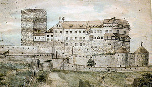 historische Zeichnung 18. Jh. (zum Vergrößern anklicken!)