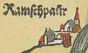 Kartenauschnitt bei Apian 1568
