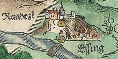 Kartenausschnitt bei Apian 1568
