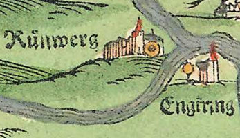 Kartenausschnitt von Apian 1568