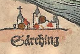 Kartenauschnitt bei Apian 1568