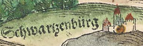 Kartenausschnitt bei Apian 1568