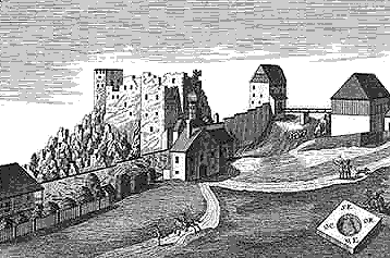 historischer Stich von Wening