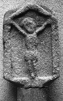 Leuchtenberger Grenzstein mit Kreuz, Burghof